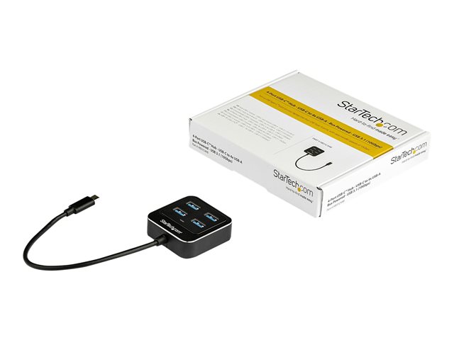 Elara StarTech.com 4-Port USB C Hub USB-C To 4x USB-A Ports SuperSpeed 10Gbps USB 3.1/USB 3.2 Gen 2 Type-C Hub USB Bus Powered Portable/Compact USB-C To