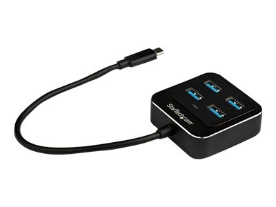 elara StarTech.com 4-Port USB C Hub USB-C to 4x USB-A Ports SuperSpeed 10Gbps USB 3.1/USB 3.2 Gen 2 Type-C Hub USB Bus Powered Portable/Compact USB-C to