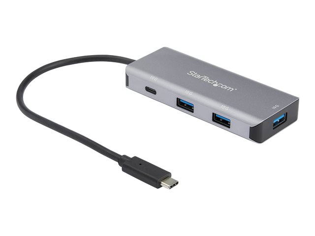 elara StarTech.com 4 Port USB C Hub w/ 3x USB A & 1x USB C SuperSpeed 10Gbps USB Type-C USB 3.1/3.2 Gen 2 Hub USB Bus Powered Compact USB-C to USB Adapt