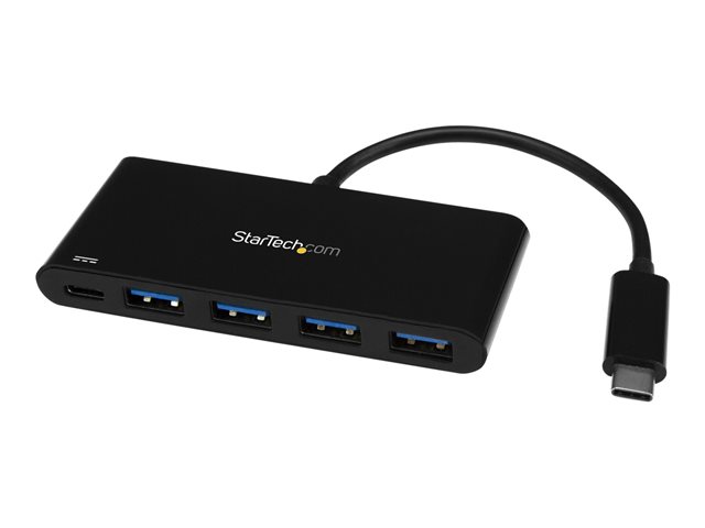 elara StarTech.com 4 Port USB C Hub with 4 USB Type-A Ports (USB 3.0 SuperSpeed 5Gbps) 60W Power Delivery Passthrough Charging USB 3.1 Gen 1/USB 3.2 Gen 1