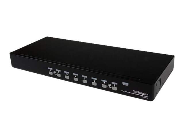 elara StarTech.com 8 Port 1U RackMount USB PS/2 KVM Switch with OSD