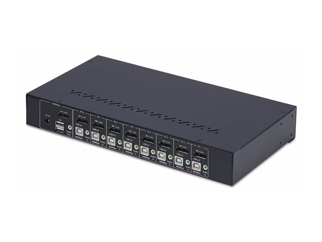 Elara StarTech.com 8-Port DisplayPort KVM Switch W/1U Rack Mount Kit 4K 60Hz