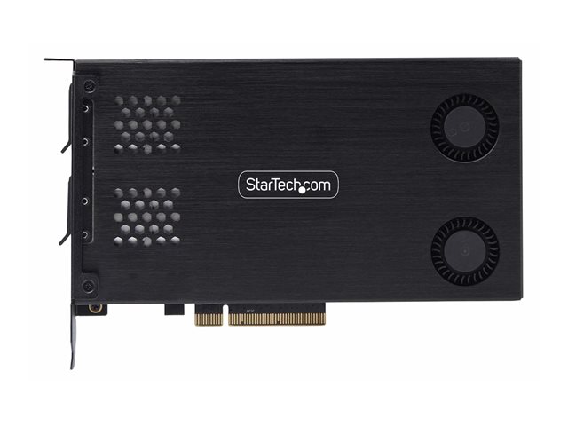 Elara StarTech.com Dual-Bay M.2 NVMe SSD Removable Mobile Rack For PCIe X8 Slot