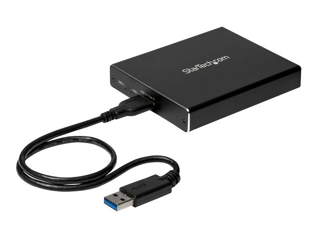 elara StarTech.com Dual-Slot Hard Drive Enclosure for M.2 SATA SSDs