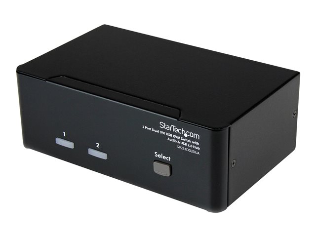 elara StarTech.com DVI KVM Switch with Audio & USB 2.0 Hub