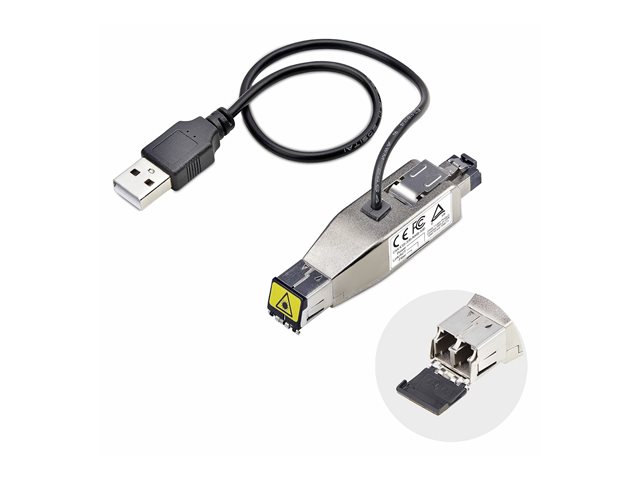 elara StarTech.com Gigabit Fiber to RJ45 Ethernet Media Converter Micro Mini