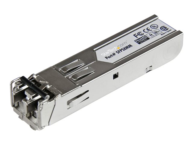 elara StarTech.com MSA Uncoded Compatible SFP Module 1000BASE-SX 1GbE Multi Mode (MMF) Fiber Optic Transceiver 1GE Gigabit Ethernet SFP LC Connector 55