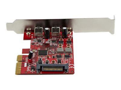 Elara StarTech.com PCIe USB 3.1 Card 2x USB C 3.1 Gen 2 10Gbps PCIe Gen 3 X4 ASM3142 Chipset USB Type-C PCI Express Card 2-Port USB 3.2 Gen 2x1 Expansi