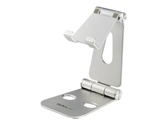 elara StarTech.com Phone and Tablet Stand Foldable Universal Mobile Device Holder for Smartphones & Tablets Adjustable Multi-Angle Ergonomic Cell Phone Sta