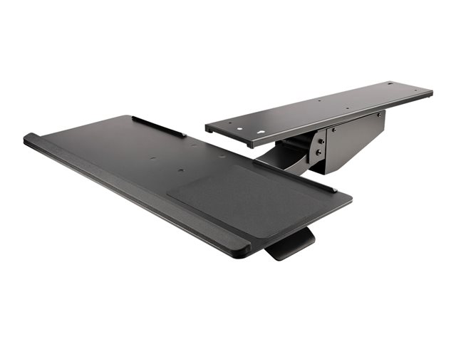 elara StarTech.com Under Desk Keyboard Tray Full Motion & Height Adjustable Keyboard and Mouse Tray 10" x 26" Platform Ergonomic Sliding Computer Keyboar