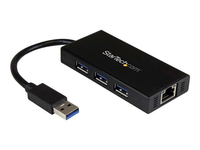 Elara StarTech.com USB 3.0 Hub With Gigabit Ethernet Adapter