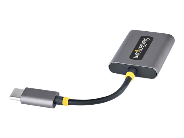 Elara StarTech.com USB-C Headphone Splitter USB Type C Dual Headset Adapter W/Microphone Input USB C To 3.5mm Adapter/Earphone Dongle USB C To Audio Jack