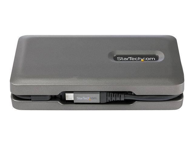 Elara StarTech.com USB C Multiport Adapter USB C To 4K 60Hz HDMI 2.0 2-Port 10Gbps USB Hub 100W Power Delivery Pass-through GbE SD/MicroSD USB Type-C