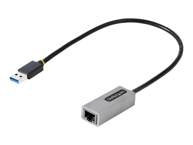 elara StarTech.com USB to Ethernet Adapter USB 3.0 to 10/100/1000 Gigabit Ethernet LAN Converter for Laptops 1ft (30cm) Attached Cable USB to RJ45 Adapte